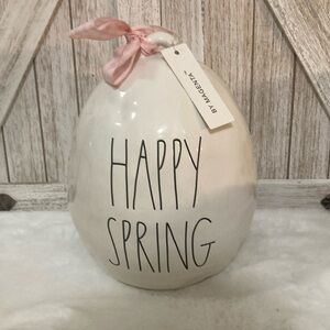 Rae Dunn Happy Spring Egg Decor